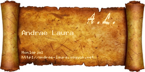 Andrae Laura névjegykártya