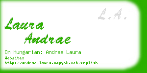 laura andrae business card